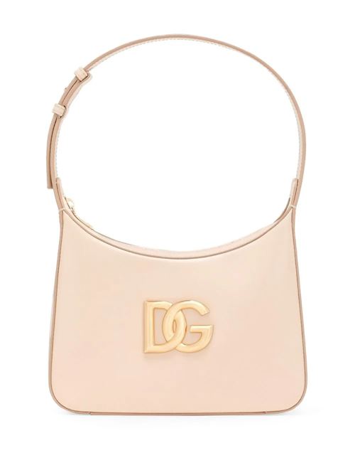 Borsa rosa chiaro con logo oro Dolce & Gabbana | BB7598AW57680414